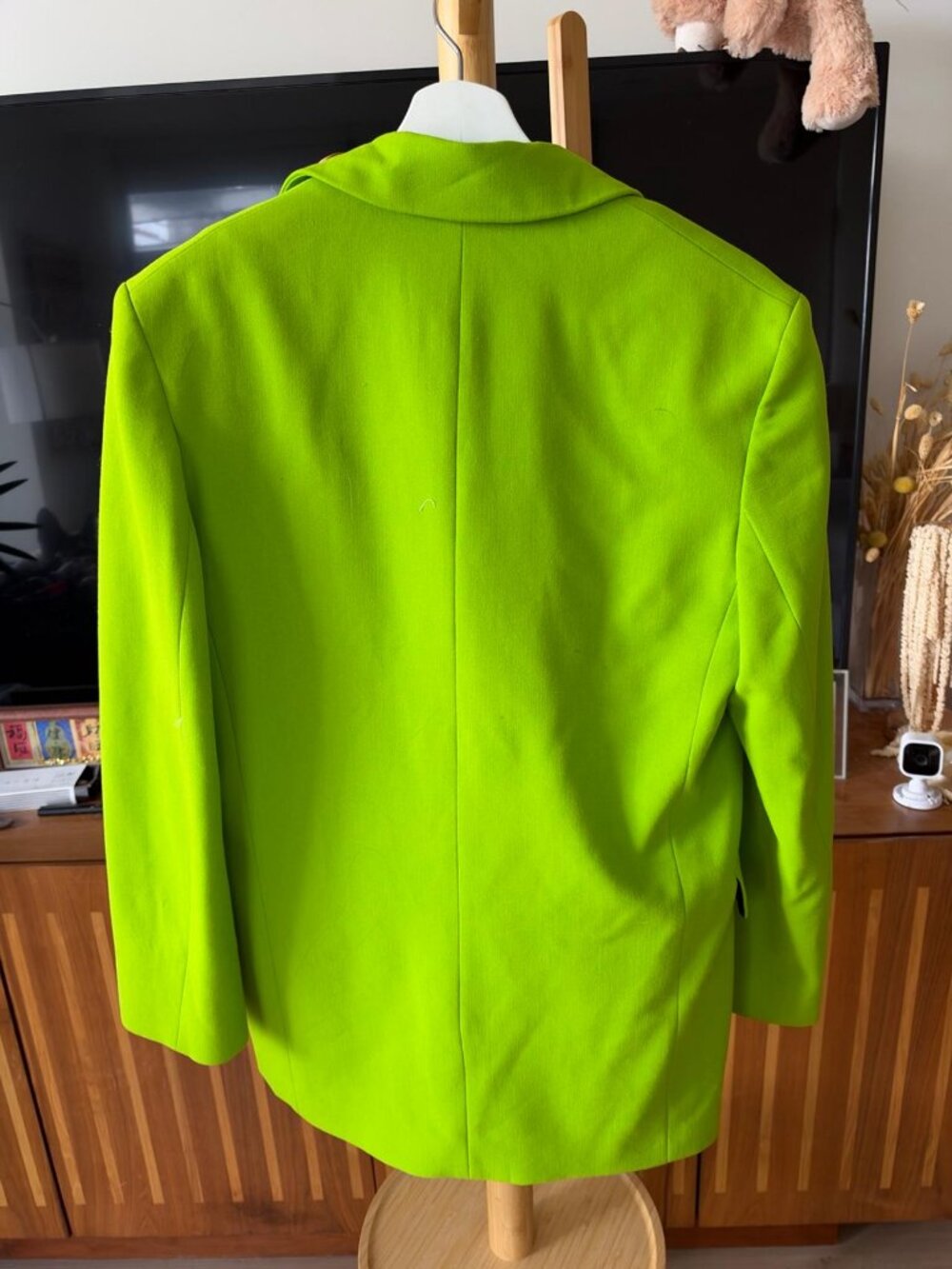 Zara Neon Green Lime Blazer XS (free green pants)